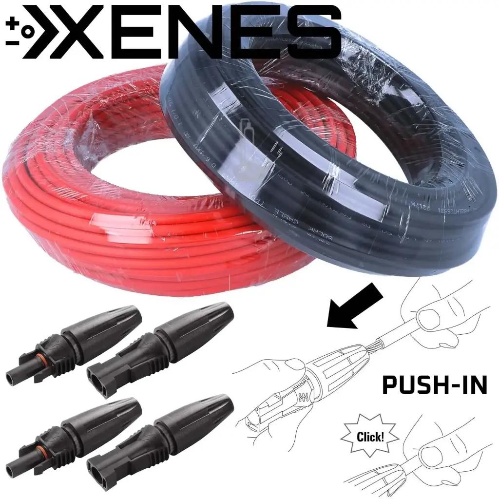 Solar cable 6mm² 100m Red Black